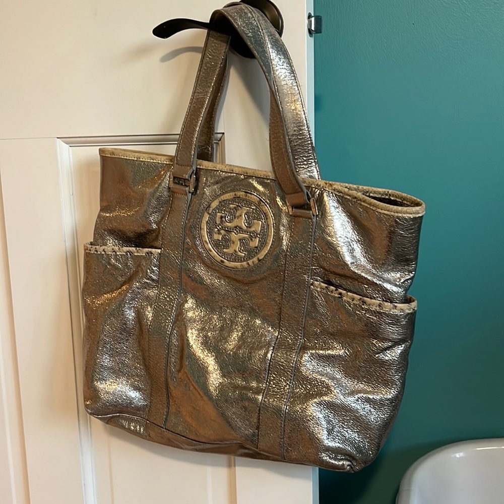 Tory Burch Silver Tote